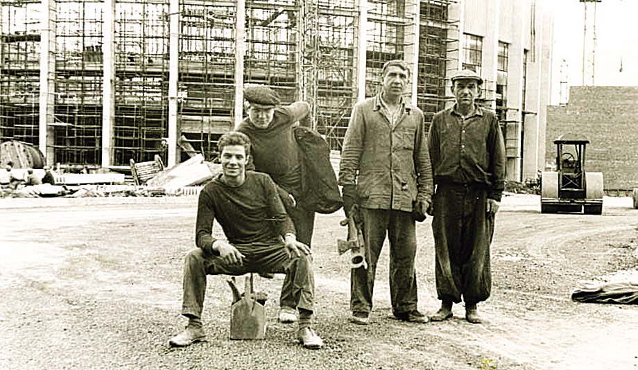 Строительство ДС "Юбилейный" 1967г.